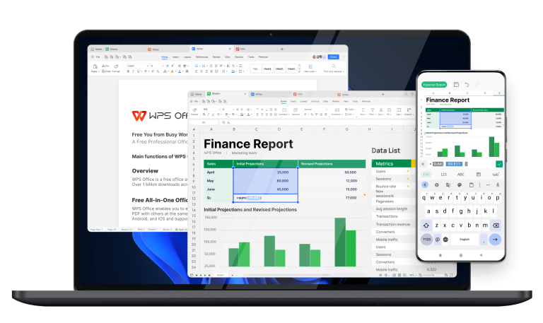WPS Office全平台支持,Windows Mac Android iOS多端同步